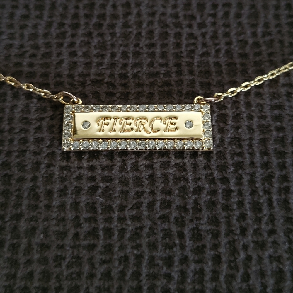 Lulu DK "Fierce"💪 Stationary Bar Necklace - NWOT - Picture 14 of 15